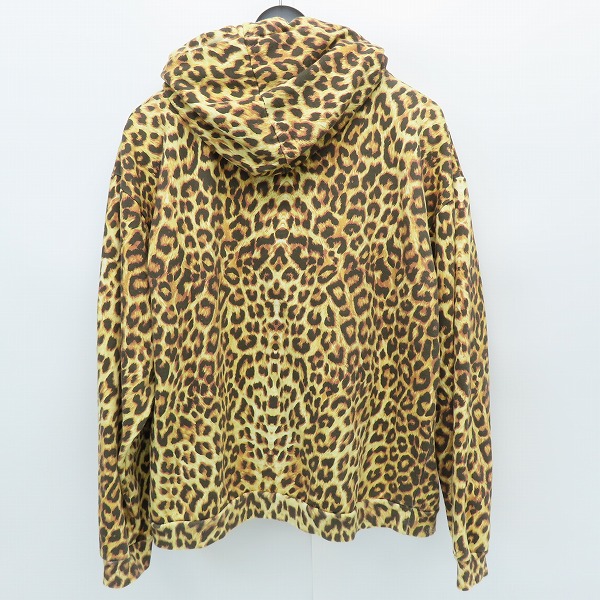 実際に弊社で買取させて頂いた【JPタグ】CELINE/セリーヌ 21SS ロゴプリントデザイン レオパード プルオーバーパーカー/スウェット 2Y321519M/XXLの画像 1枚目