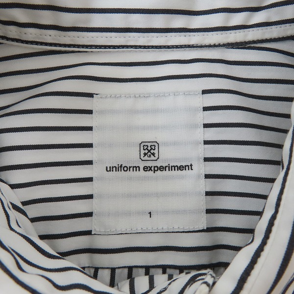 実際に弊社で買取させて頂いたUNIFORM EXPERIMENT/ユニフォームエクスペリメント BIG REGULAR COLLAR SHIRT シャツ UE-220028/1の画像 2枚目