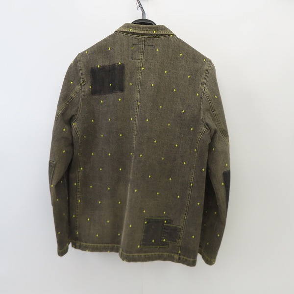 実際に弊社で買取させて頂いたUNDERCOVER/アンダーカバー ダイヤドット柄 デニムジャケット J220/Mの画像 1枚目