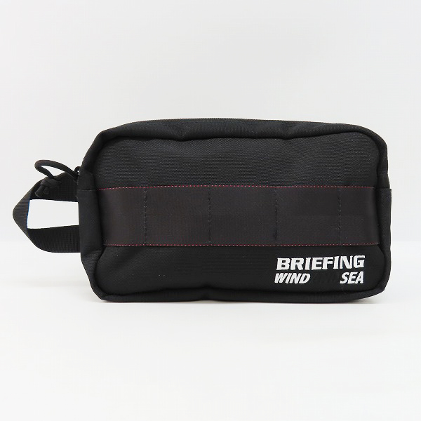実際に弊社で買取させて頂いたBRIEFING GOLF×WIND AND SEA/ブリーフィング ゴルフ×ウィンダンシー ダブルジップポーチ/ブラック