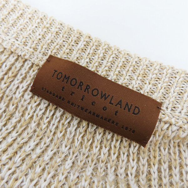 実際に弊社で買取させて頂いたTOMORROWLAND tricot/トゥモローランドトリコ コットン クルーネック ニットセーター 61-02-21-02007/Sの画像 2枚目