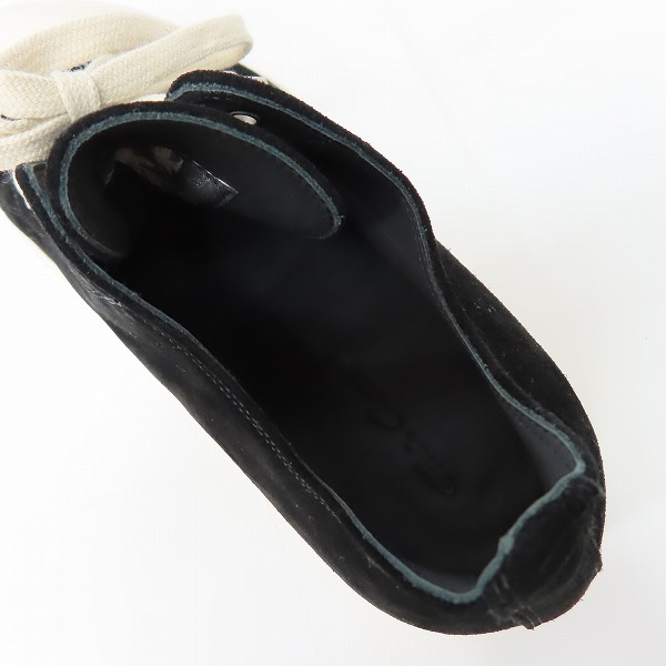 実際に弊社で買取させて頂いたRick Owens/リックオウエンス RAMONES LOW ラモーンズ スエード ローカット スニーカー ブラック/44.5の画像 4枚目