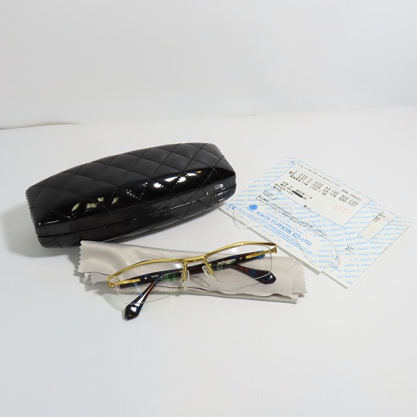 実際に弊社で買取させて頂いたless thanhuman/レスザンヒューマン Suisei スイセイ メガネフレーム アイウェア ブルー系の画像 9枚目