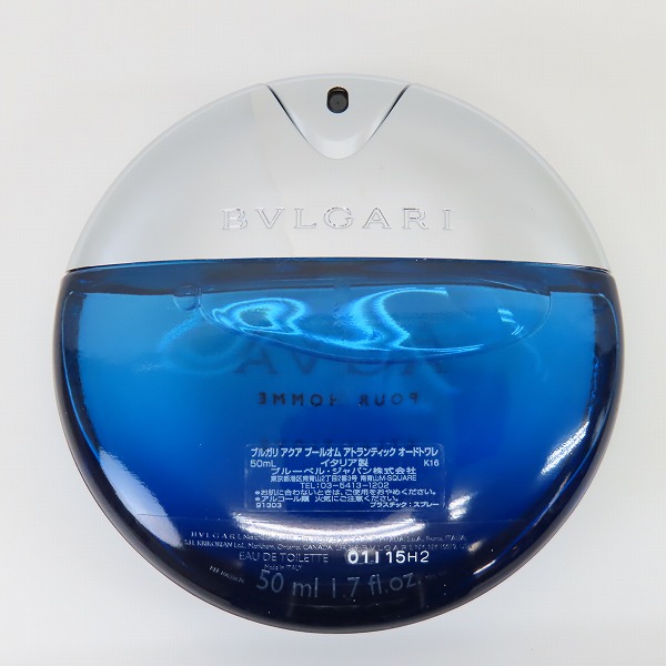 実際に弊社で買取させて頂いたBVLGARI/ブルガリ AQVA POUR HOMME/アクア プールオム アトランティック オードトワレ 香水 50mlの画像 2枚目