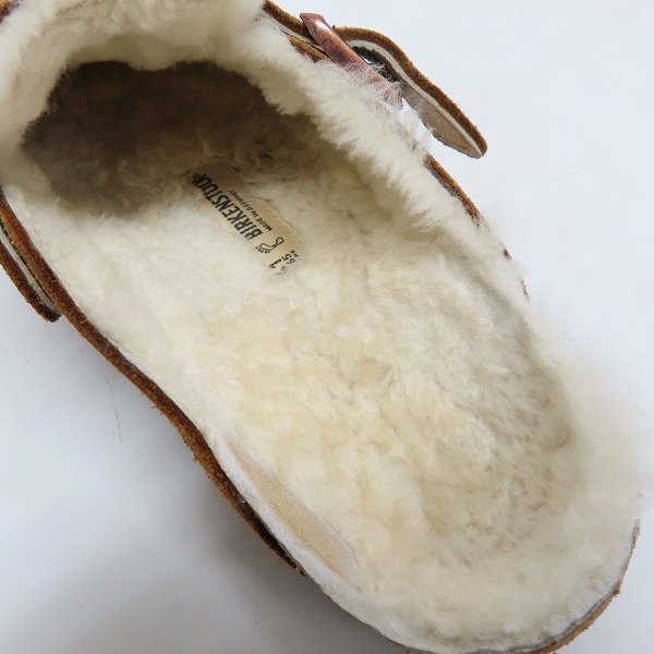 実際に弊社で買取させて頂いたBIRKENSTOCK/ビルケンシュトック BOSTON FUR ボストン ファー サンダル 1001140 26.5の画像 4枚目