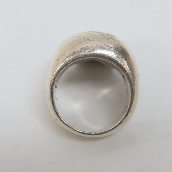 実際に弊社で買取させて頂いたCRAZY PIG/クレイジーピッグ ラージエビルスカルリング/16.5号 の画像 5枚目