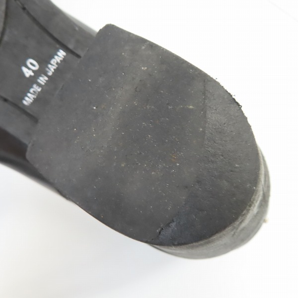 実際に弊社で買取させて頂いたNO ID./ノーアイディー エクセラバックジップブーツ/ヒールブーツ ブラック 837208-586F/40の画像 7枚目