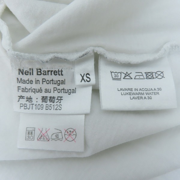 実際に弊社で買取させて頂いたNeil Barrett/ニール バレット Thunder Bolt Tee/サンダーボルト 半袖Tシャツ PBJT109 B512S/XSの画像 3枚目