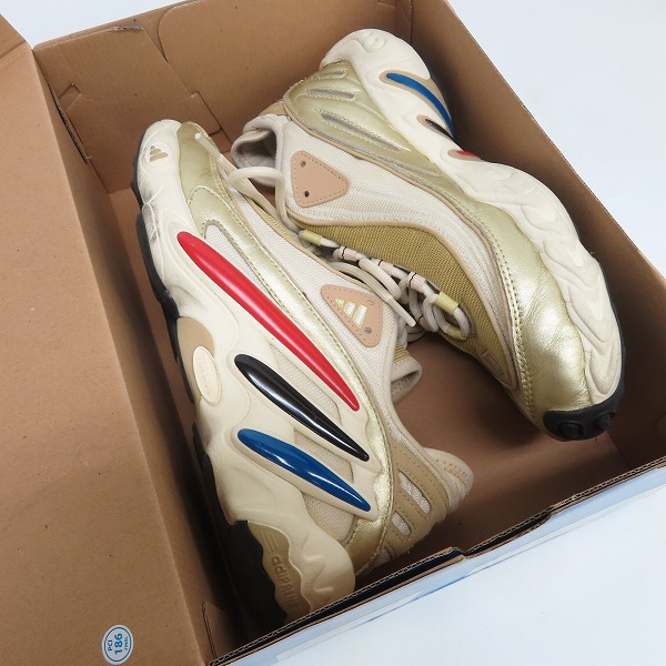 実際に弊社で買取させて頂いたadidas/アディダス FYW 98 “Gold Metallic/Off White” ゴールドメタリック/オフホワイト” FV4324/26.5の画像 7枚目