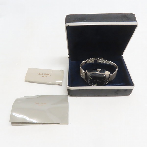 実際に弊社で買取させて頂いたPaul Smith/ポールスミス AUTOMATATIC 自動巻き アナログ腕時計/8220-824709 ブラックの画像 9枚目