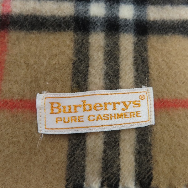 実際に弊社で買取させて頂いたBurberrys/バーバリーズ ノバチェック カシミヤ マフラーの画像 2枚目