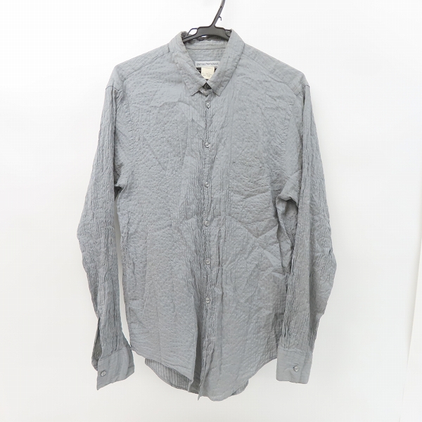 実際に弊社で買取させて頂いたEMPORIO ARMANI/エンポリオ アルマーニ 長袖 シャツ グレー/L
