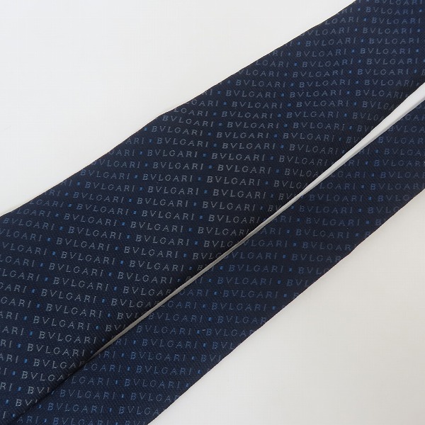 実際に弊社で買取させて頂いたBVLGARI/ブルガリ ロゴ シルクネクタイの画像 7枚目