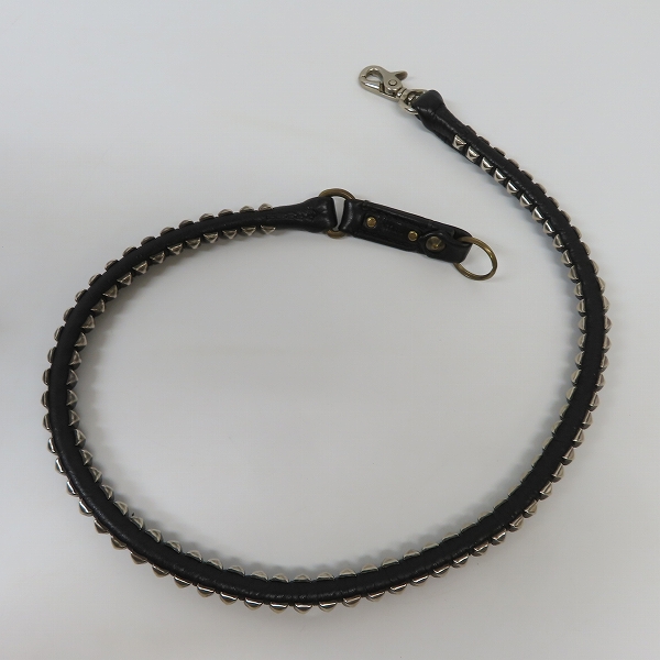 実際に弊社で買取させて頂いたCALEE/キャリー ピラミッドスタッズ レザーコード CL-COB003Cの画像 5枚目