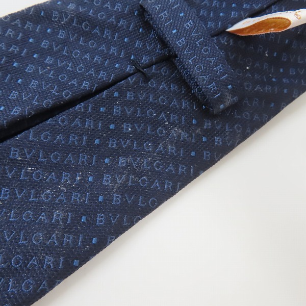 実際に弊社で買取させて頂いたBVLGARI/ブルガリ ロゴ シルクネクタイの画像 5枚目