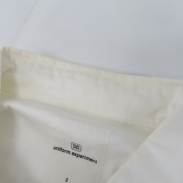 実際に弊社で買取させて頂いたUNIFORM EXPERIMENT/ユニフォームエクスペリメント BACK CONCEALED POCKET BIG B.D SHIRT/シャツ/長袖 UE-202034/3の画像 4枚目
