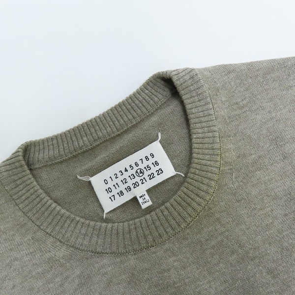 実際に弊社で買取させて頂いたMartin Margiela 14/マルタンマルジェラ 16SS エルボーパッチクルーネックニット S50HA0632/Mの画像 5枚目