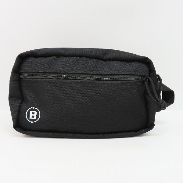 実際に弊社で買取させて頂いたBRIEFING GOLF×WIND AND SEA/ブリーフィング ゴルフ×ウィンダンシー ダブルジップポーチ/ブラックの画像 1枚目