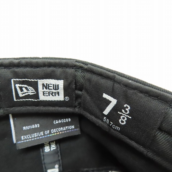 実際に弊社で買取させて頂いたFRAGMENT DESIGN×NEW ERA/フラグメントデザイン×ニューエラ ロゴ ワークキャップ 7-3/8の画像 6枚目