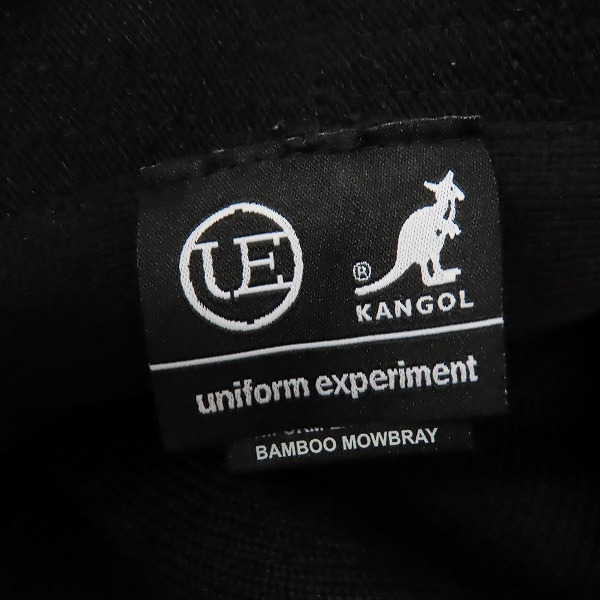 実際に弊社で買取させて頂いたuniform experiment×KANGOL /ユニフォームエクスペリメント×カンゴール PORK PIE HAT/ハット K0806PJ/Lの画像 6枚目