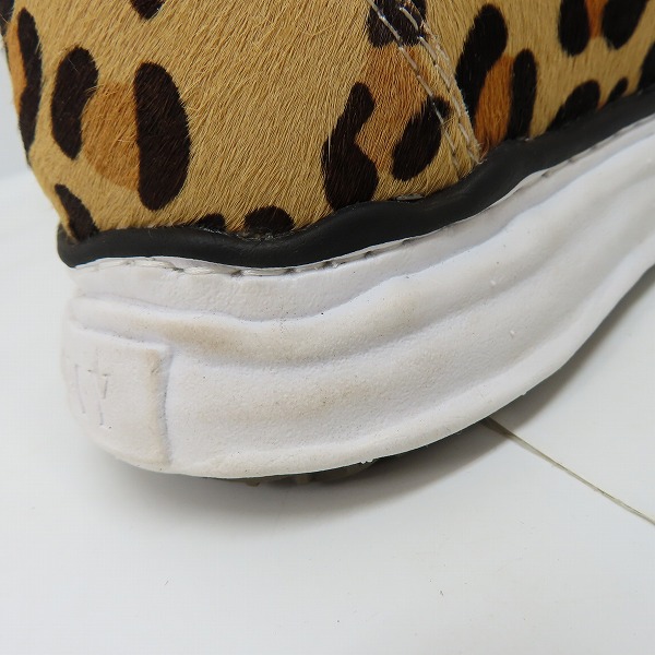 実際に弊社で買取させて頂いたMAISON MIHARAYASUHIRO/メゾンミハラヤスヒロ BAKER/ベイカー ハラコレザー レオパード スニーカー A07FW738/44の画像 7枚目