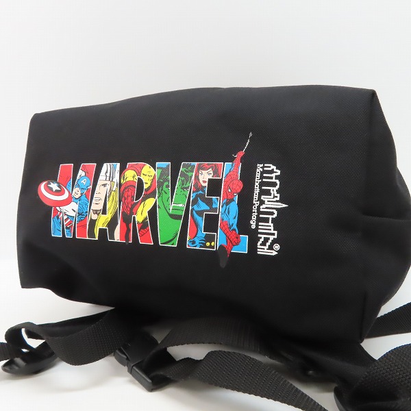 実際に弊社で買取させて頂いたManhattan Portage/マンハッタンポーテージ MARVEL/マーベル コラボバックパック/リュック の画像 2枚目