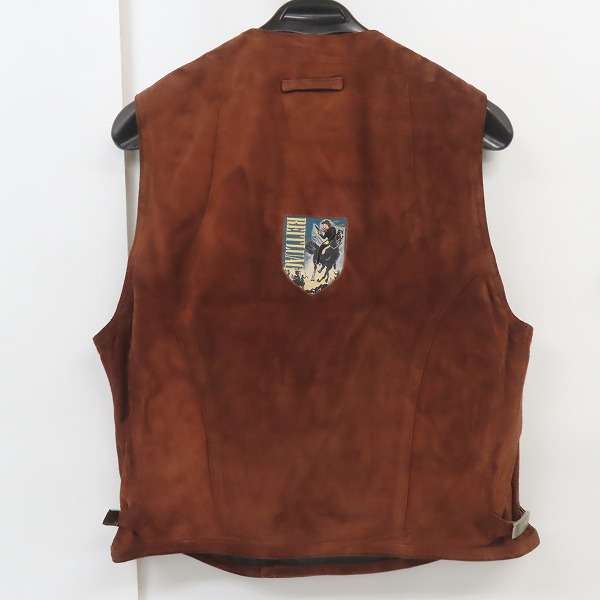 実際に弊社で買取させて頂いたJean Paul GAULTIER CUIR/ジャンポールゴルチエ レザーベスト パッチ刺繍/52の画像 1枚目