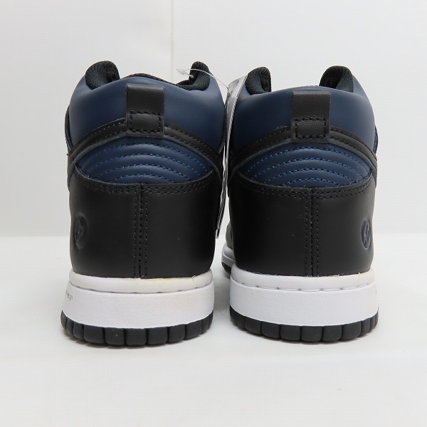 実際に弊社で買取させて頂いた【未使用】NIKE×FRAGMENT DESIGN/ナイキ×フラグメントデザイン DUNK HI/F ダンクハイ ミッドナイトネイビー DJ0383-400/25.5の画像 1枚目