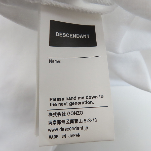 実際に弊社で買取させて頂いたDESCENDANT/ディセンダント CACHALOT BERTH Tシャツ 231ATDS-CSM18/3の画像 3枚目