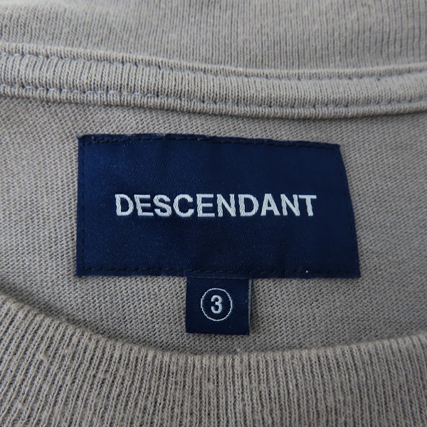 実際に弊社で買取させて頂いたDESCENDANT/ディセンダント アイコン バック ロゴプリント ロングスリーブ Tシャツ 3の画像 2枚目