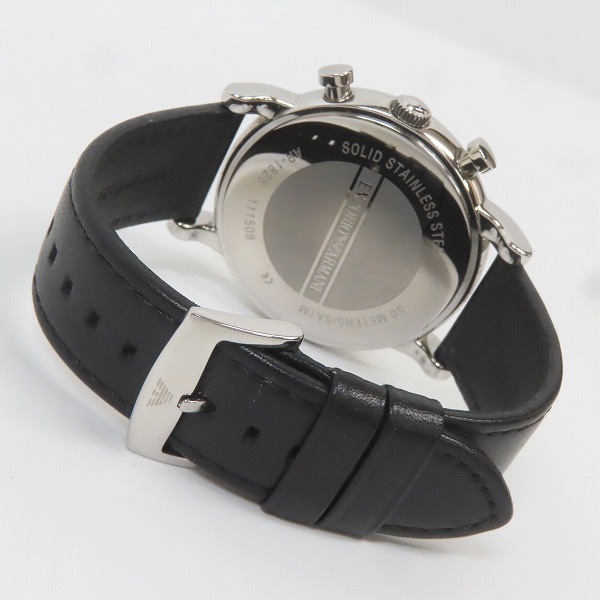 実際に弊社で買取させて頂いたEMPORIO ARMANI/エンポリオアルマーニ  Luigi/ルイージ クロノグラフ/デイト クォーツ/腕時計/ウォッチ AR-1828の画像 2枚目