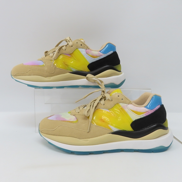 実際に弊社で買取させて頂いた【未使用】NEW BALANCE×atmos/ニューバランス×アトモス 57/40 Beachside/ビーチサイド ローカットスニーカー M5740AT/26の画像 3枚目
