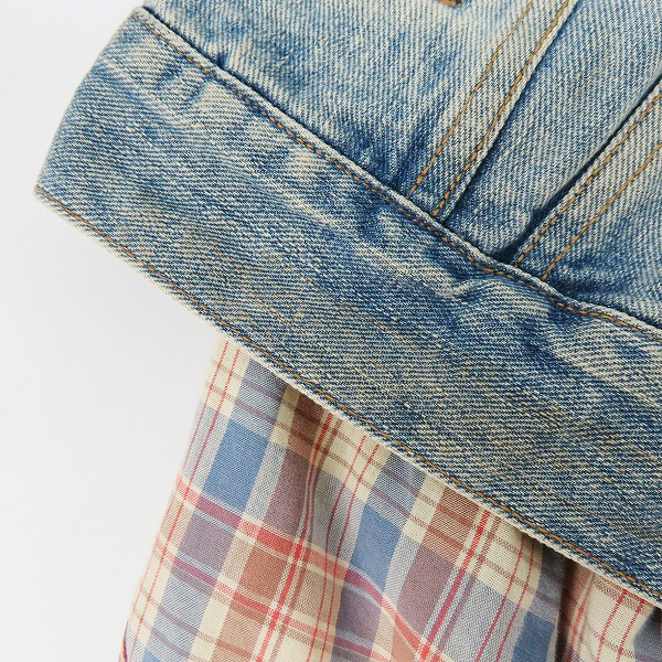 実際に弊社で買取させて頂いたMIHARA YASUHIRO/ミハラヤスヒロ リバーシブルデニムジャケット/Mの画像 7枚目