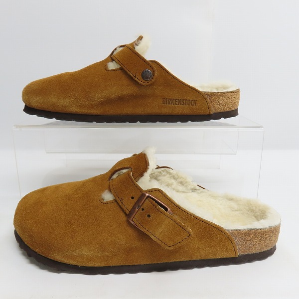 実際に弊社で買取させて頂いたBIRKENSTOCK/ビルケンシュトック BOSTON FUR ボストン ファー サンダル 1001140 26.5の画像 3枚目