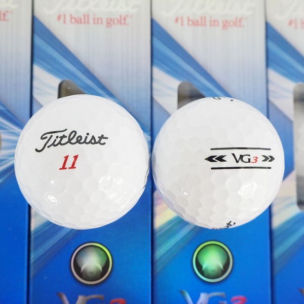 実際に弊社で買取させて頂いた【未使用】Titleist/タイトリスト VG3 ゴルフボール レインボーパール 1ダースの画像 1枚目