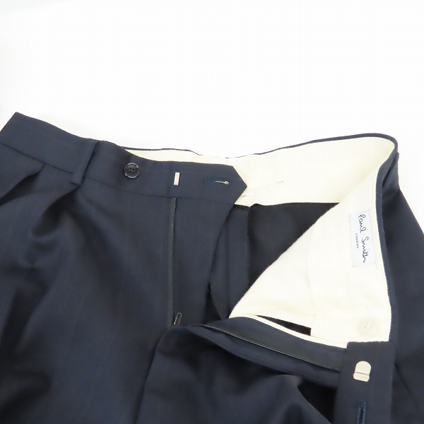 実際に弊社で買取させて頂いたPaul Smith london/ポールスミス ロンドン ジャケット/スラックス スーツ セットアップ ダークネイビー系 S/Mの画像 4枚目
