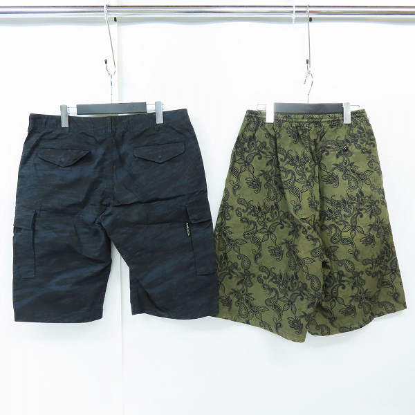 実際に弊社で買取させて頂いたBackChannel/バックチャンネル カモフラ/迷彩 ペイズリー柄 ハーフパンツ 2点セットの画像 1枚目