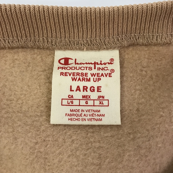 実際に弊社で買取させて頂いたChampion/チャンピオン REVERSE WEAVE クルーネック スウェット 212572/XLの画像 2枚目