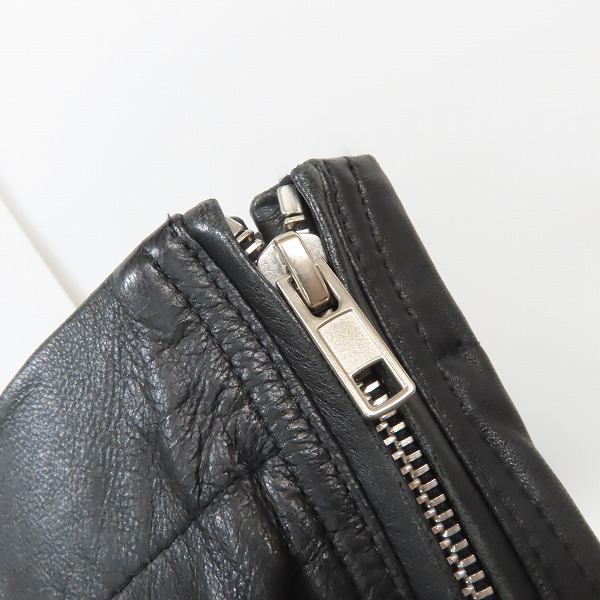 実際に弊社で買取させて頂いたRick Owens/リックオウエンス レザージャケット  RU15S4762 LGI/46の画像 7枚目