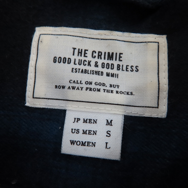 実際に弊社で買取させて頂いたCRIMIE/クライミー CRIMIE OMBRE CHECK SHIRT/チェックシャツ/CR1-02L5-JSL-09/Mの画像 2枚目