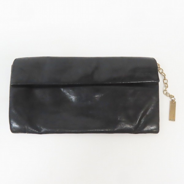 実際に弊社で買取させて頂いたPRADA/プラダ ロゴ型押し チェーン付き レザーポーチ 