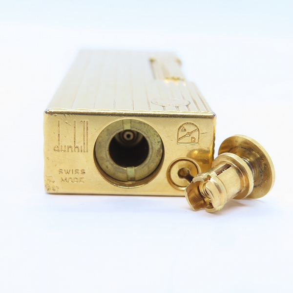 実際に弊社で買取させて頂いたdunhill/ダンヒル サイドローラー ガスライター ゴールドカラーの画像 3枚目