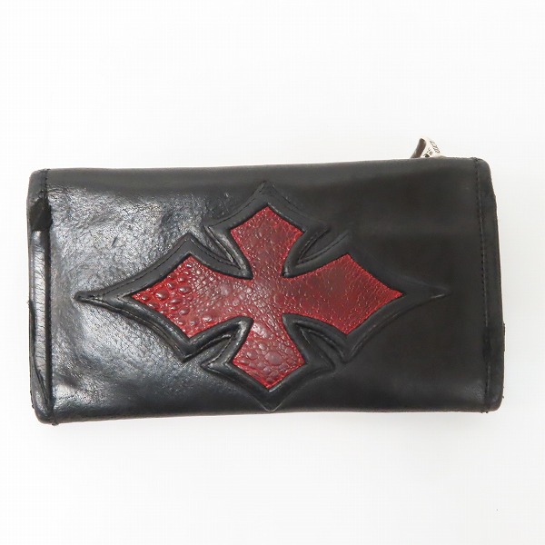 実際に弊社で買取させて頂いた【難あり】BWL/BILL WALL LEATHER/ビルウォールレザー 3つ折りウォレット/財布 ドロップハンドル付きの画像 1枚目