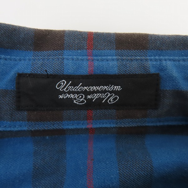 実際に弊社で買取させて頂いたUNDERCOVERISM/アンダーカバーイズム チェック柄 ボタンシャツ L9404/2の画像 2枚目