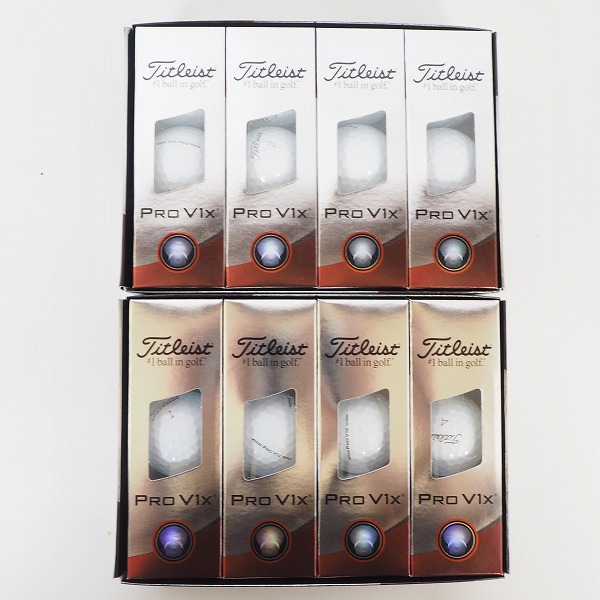 実際に弊社で買取させて頂いた【未使用】Titleist/タイトリスト PRO V1x ゴルフボール ホワイト 2ダース