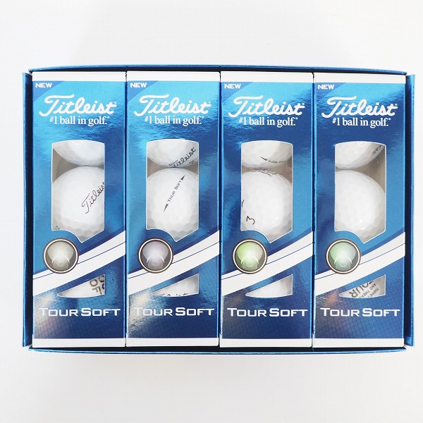 実際に弊社で買取させて頂いた【未使用】Titleist/タイトリスト TOUR SOFT ゴルフボール ホワイト 1ダースの画像 1枚目
