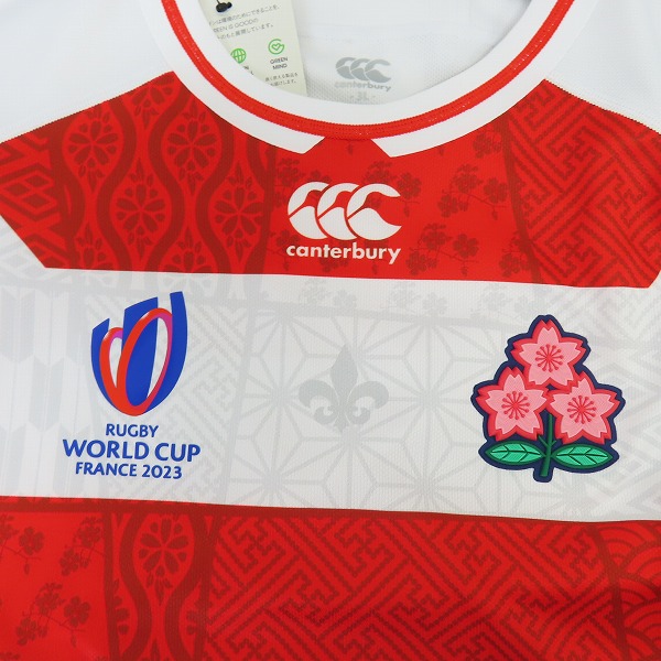 実際に弊社で買取させて頂いた【未使用】CANTERBURY/カンタベリー ラグビー ジャパン RWC2023/日本代表 レプリカジャージ ホーム RG33980WC/3Lの画像 5枚目