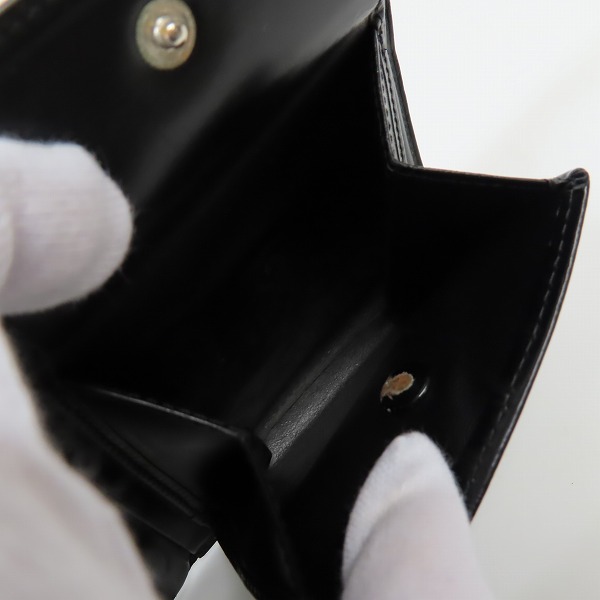 実際に弊社で買取させて頂いたdunhill/ダンヒル レザー ブラック 二つ折り財布の画像 4枚目