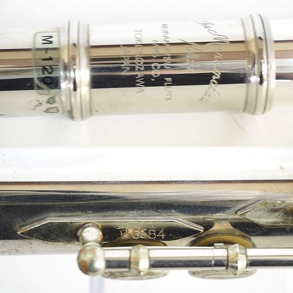 実際に弊社で買取させて頂いたMURAMATSU/ムラマツ MODEL M-120 フルート ハードケース・ケースカバー付 の画像 3枚目