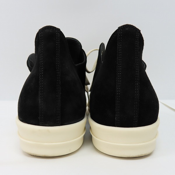 実際に弊社で買取させて頂いたRick Owens/リックオウエンス RAMONES LOW ラモーンズ スエード ローカット スニーカー ブラック/44.5の画像 1枚目